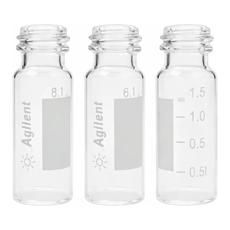 Agilent Vial,screw,2ml,clr,WrtOn,SLN,cert,100PK