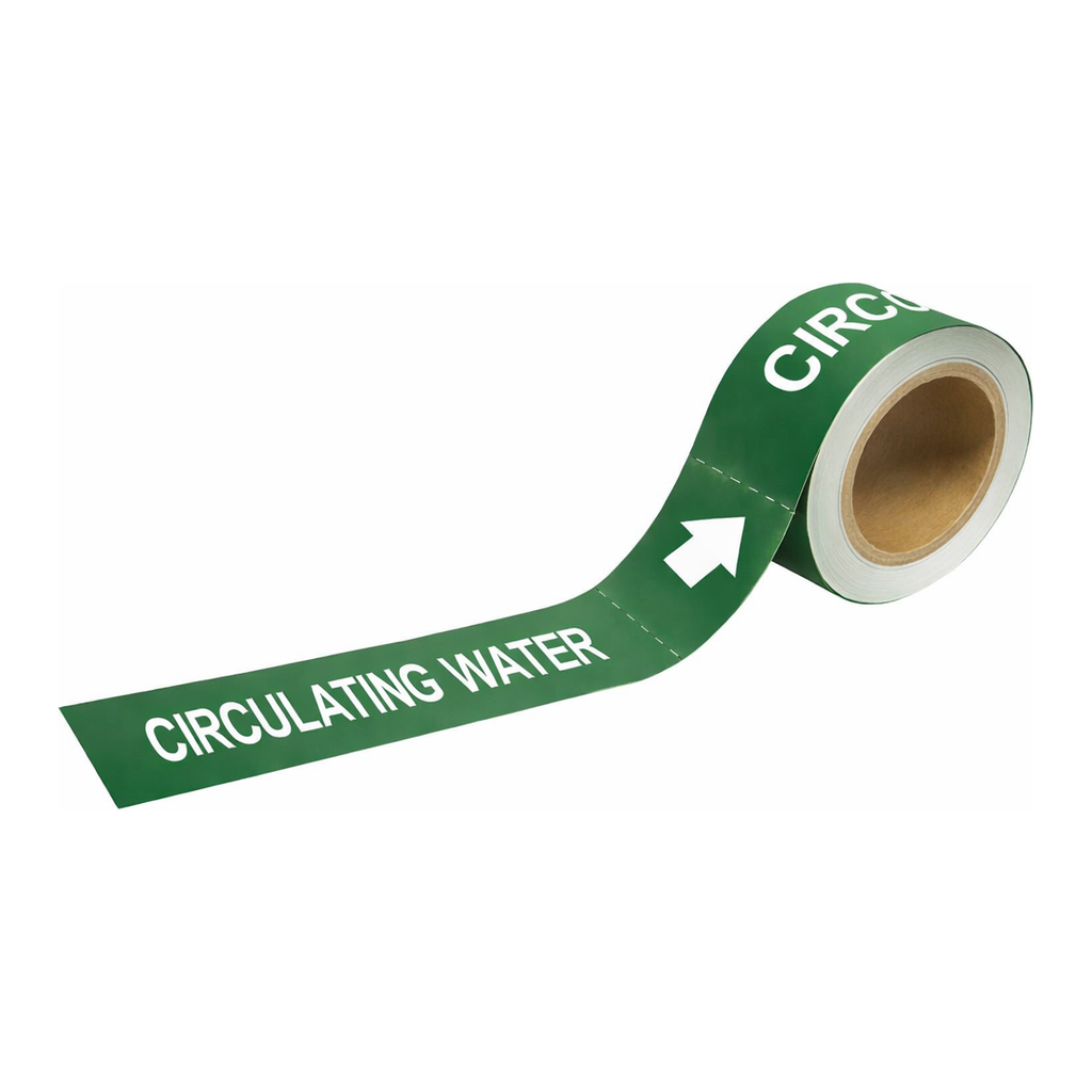 Brady CIRCULATING WATER Pipe Markers-To-Go