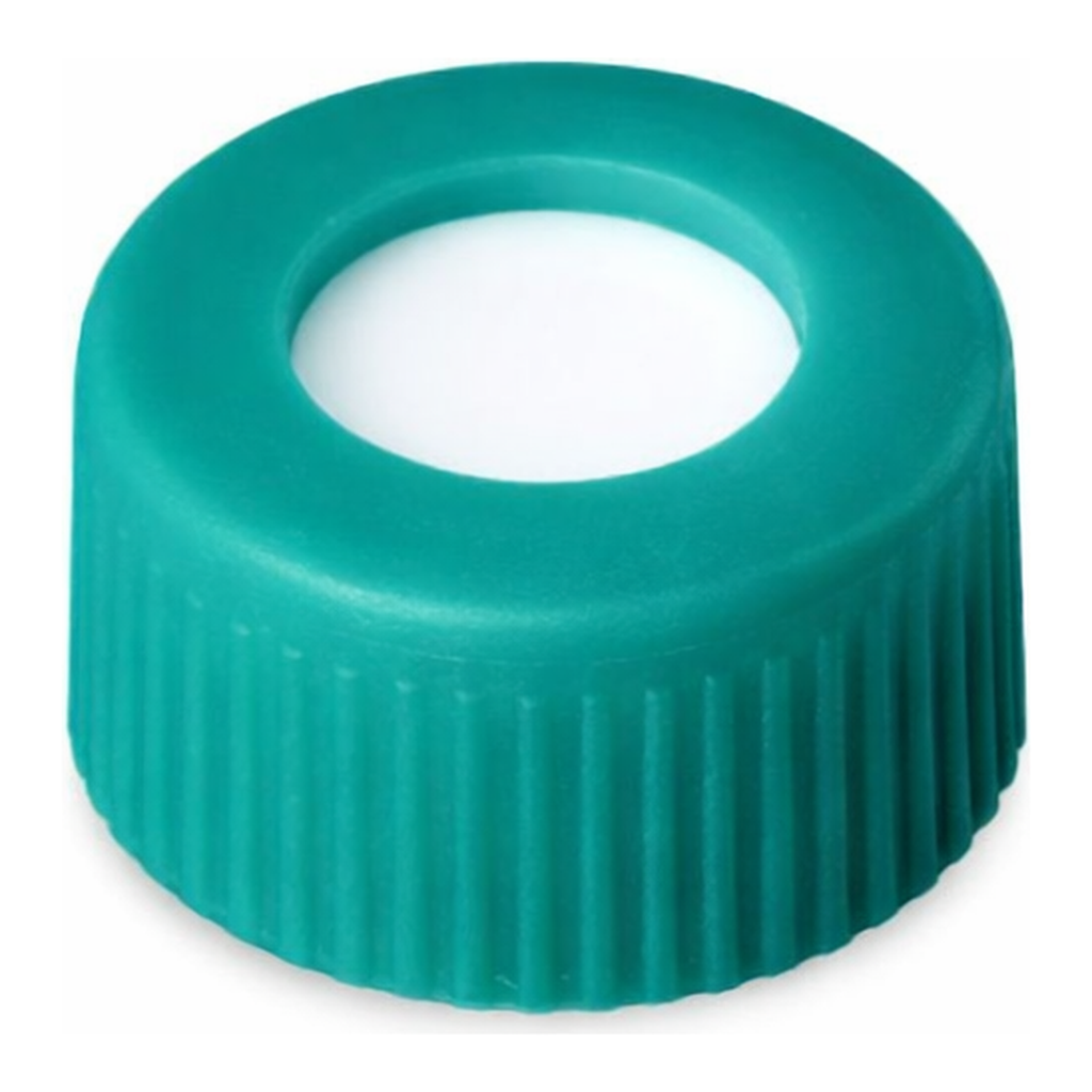 Waters Green, 12 x 32 mm Screw Neck Cap and PTFE/Silicone Septum, 100/pk