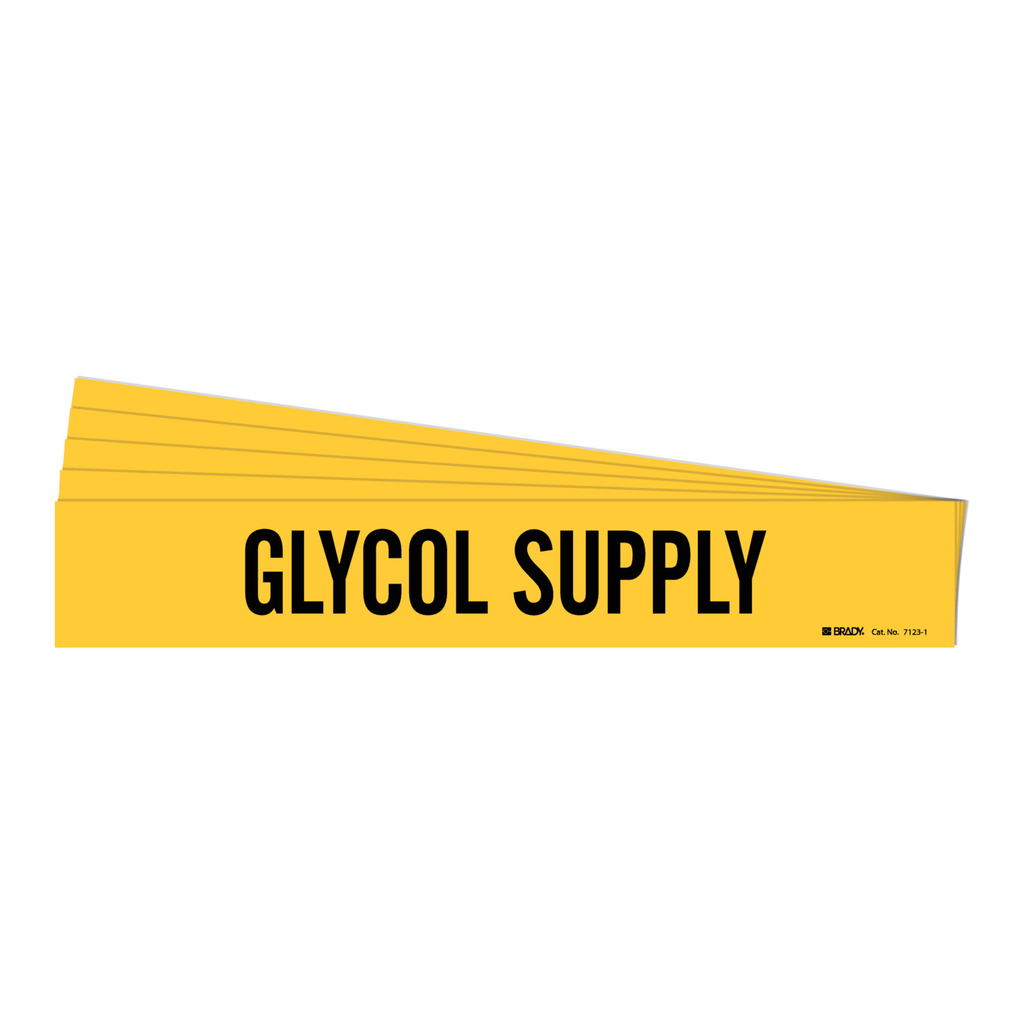 Brady GLYCOL SUPPLY Pipe Marker