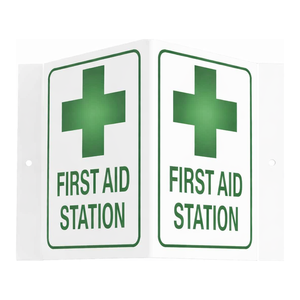 Brady First Aid Station Sign
