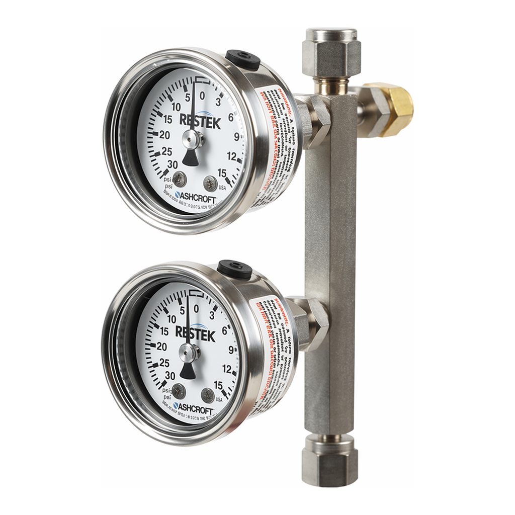 Restek Soil Vapor Sampler dual gauge tube stub 150ml/min