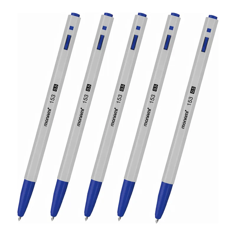 OFFICENEX 모나미 BP 153 (0.5mm 청색/12EA/다스)