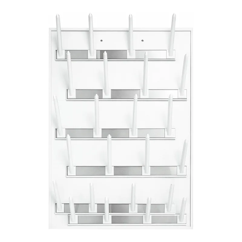 Daihan Science SciLab Wall-mounting PVC & Stainless-steel Drying Rack, Adjustable 24-Place<br>