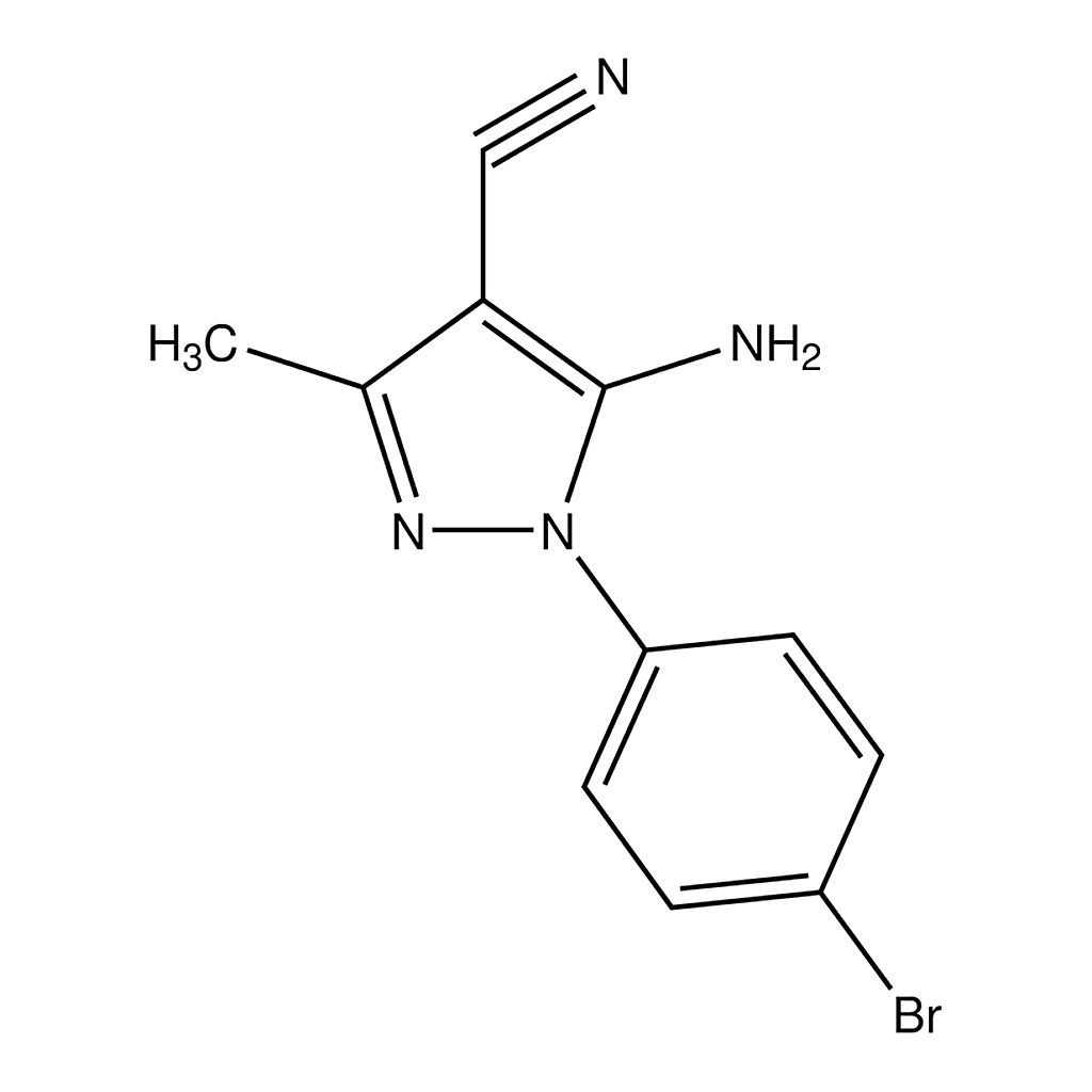 Merck 5-Amino-1-(4-bromophenyl)-4-cyano-3-methyl-1H-pyrazole