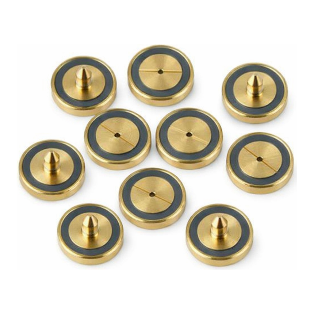 Restek Gold Plated Inlet Seals, Dual Vespel Ring, 0.8mmID 10pk