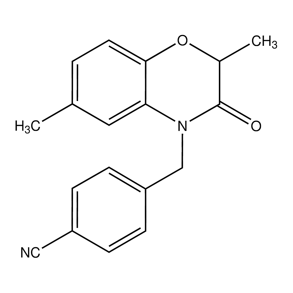 Merck 4-((2,3-Dihydro-2,6-dimethyl-3-oxobenzo[b][1,4]oxazin-4-yl)methyl)benzonitrile