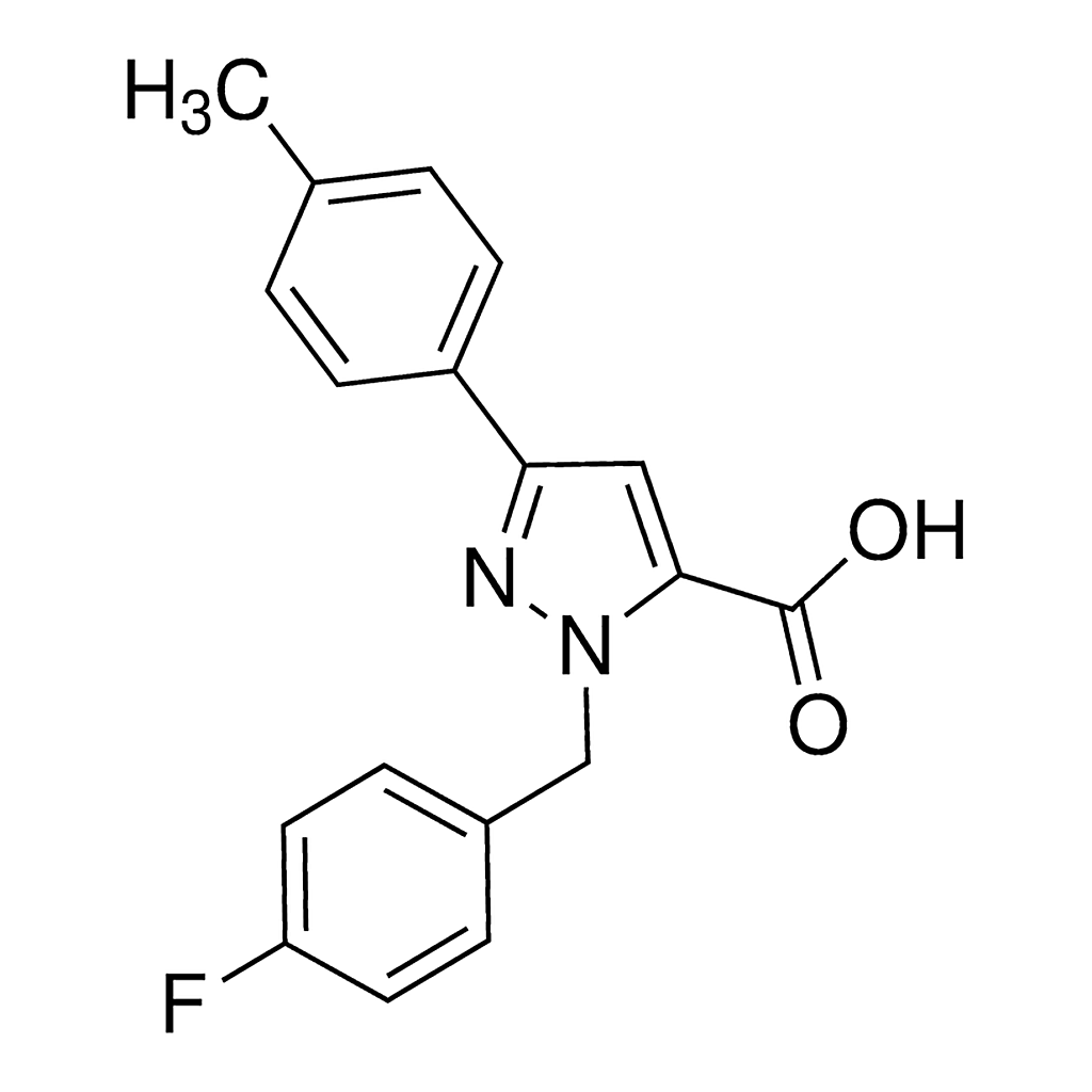 Merck 1-(4-Fluorobenzyl)-3-p-tolyl-1H-pyrazole-5-carboxylic acid