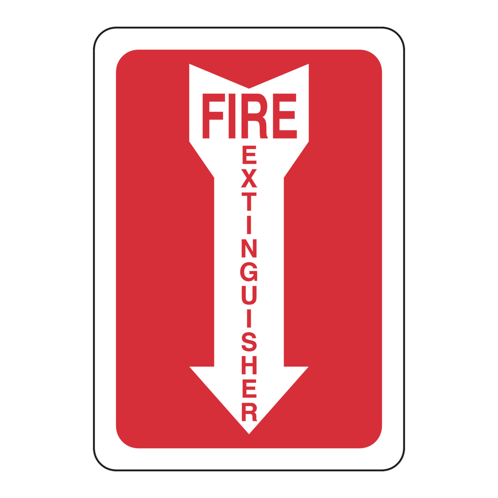 Brady Fire Extinguisher Sign