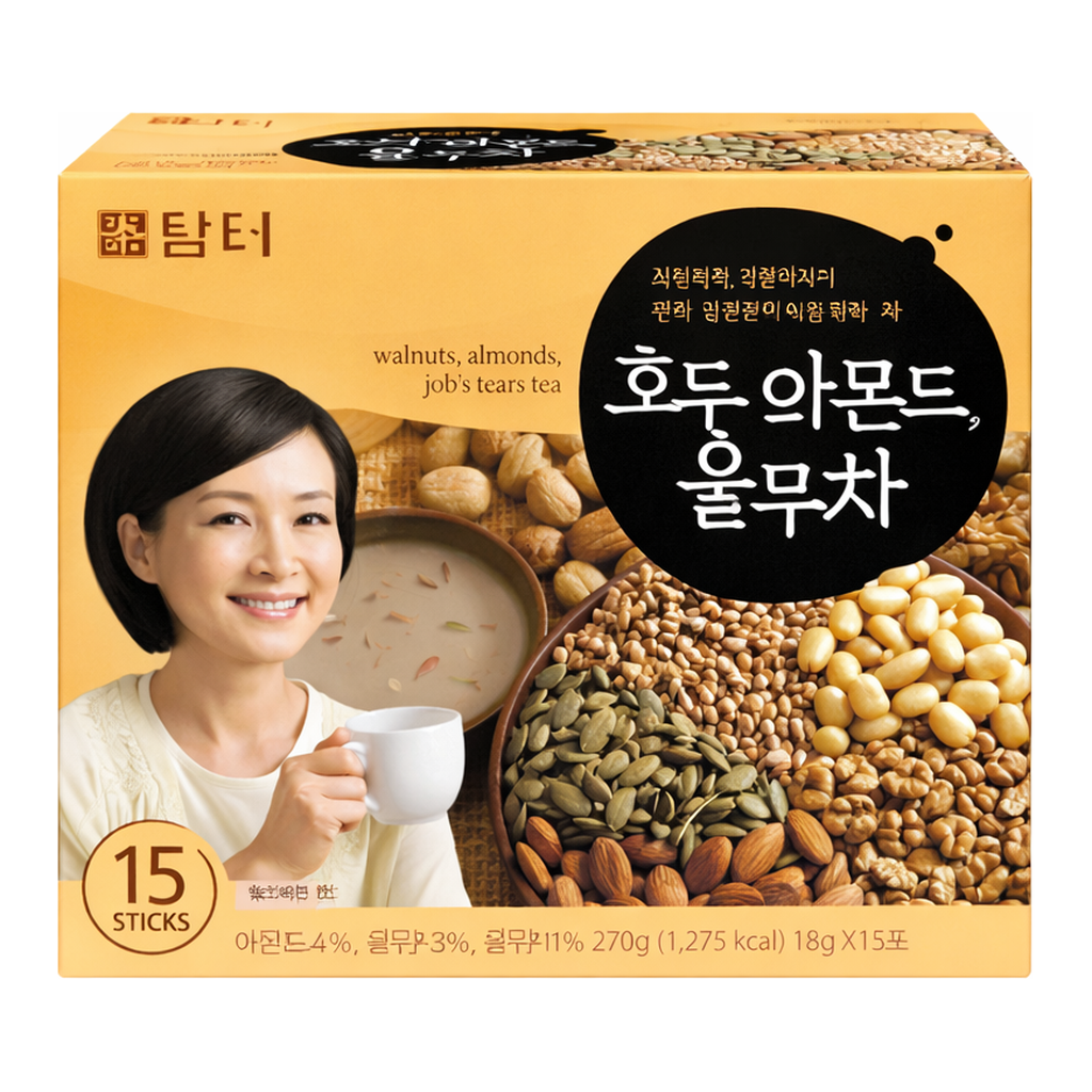 OFFICENEX 담터 호두,아몬드,율무차(18g X 15T)