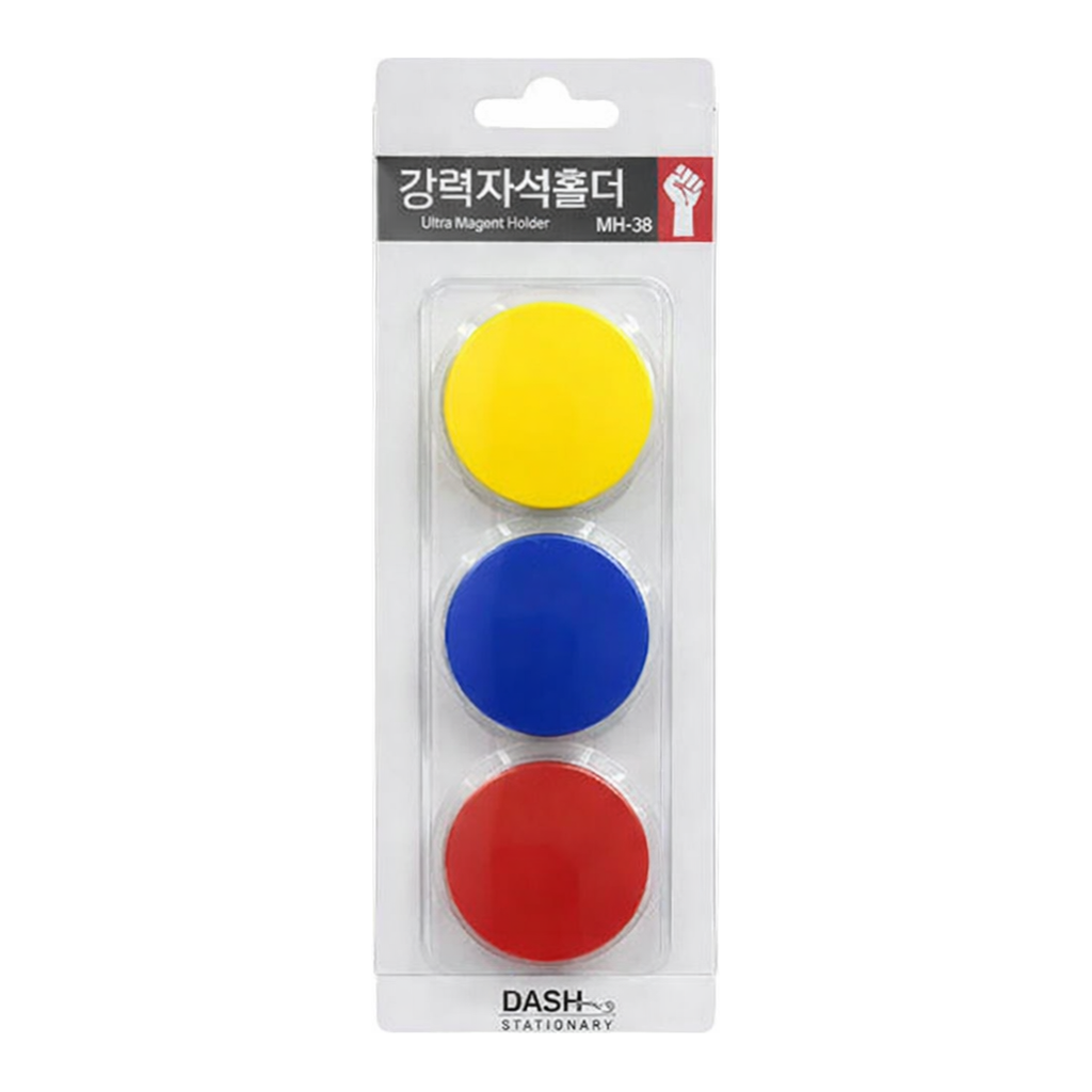 OFFICENEX 강력자석홀더 세트(특대/MH-38/3개입/Ø38mm)