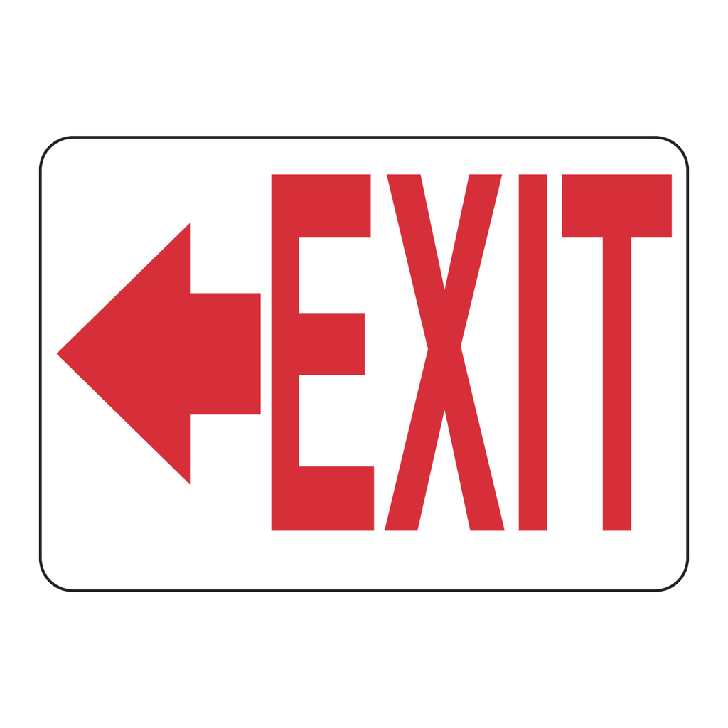 Brady Exit Sign