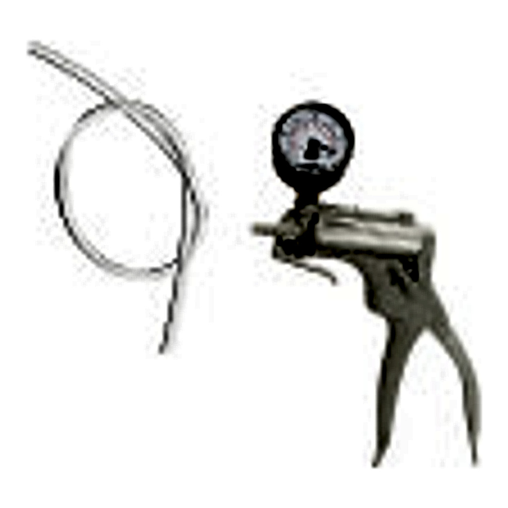 Manual vacuum pump with manometer