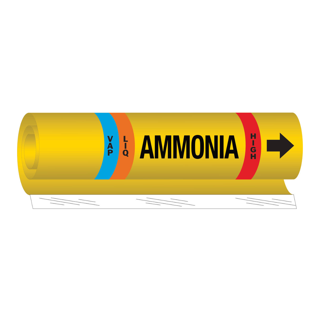Brady Blank Liq Vap Ammonia High Pipe Markers