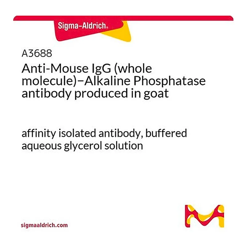 Merck Anti-Mouse IgG (whole molecule)-Alkaline Phosphatase antibody produced in goat