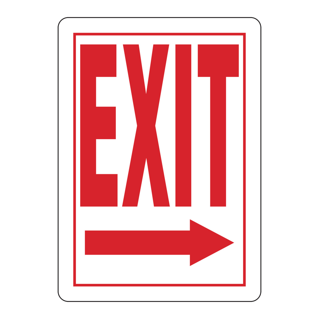 Brady Exit Sign
