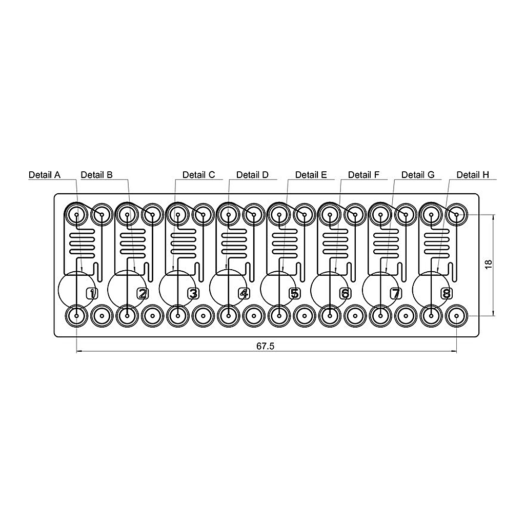 Merck Droplet generator chip - Multi channel design