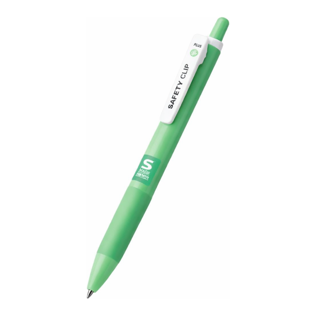 OFFICENEX 마이펜 세이프티클립S 볼펜(0.5mm/에메랄드그린/1EA)