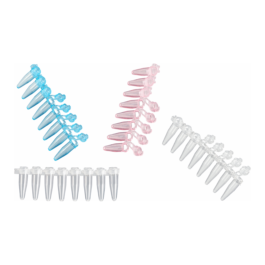 Daihan Science Simport AmplitubeTM 0.1 & 0.2㎖ PCR Reaction Strip, PP, 8 Tubes and Attached Cap
