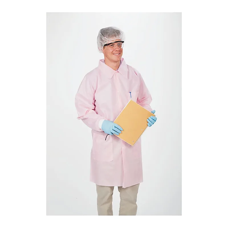 Thermo Fisher Scientific General Protection Disposable SMS Pink Lab Coats