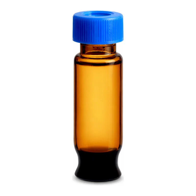 Waters LCGC Certified Amber Glass 12 x 32 mm Screw Neck Max Recovery Vial, with Cap and PTFE/Silicone Septum, 2 mL Volume, 100/pk