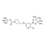Merck tert-Butyl 3-((6-chloro-5-(4,4,5,5-tetramethyl-1,3,2-dioxaborolan-2-yl)pyridin-3-yloxy)methyl)pyrrolidine-1-carboxylate