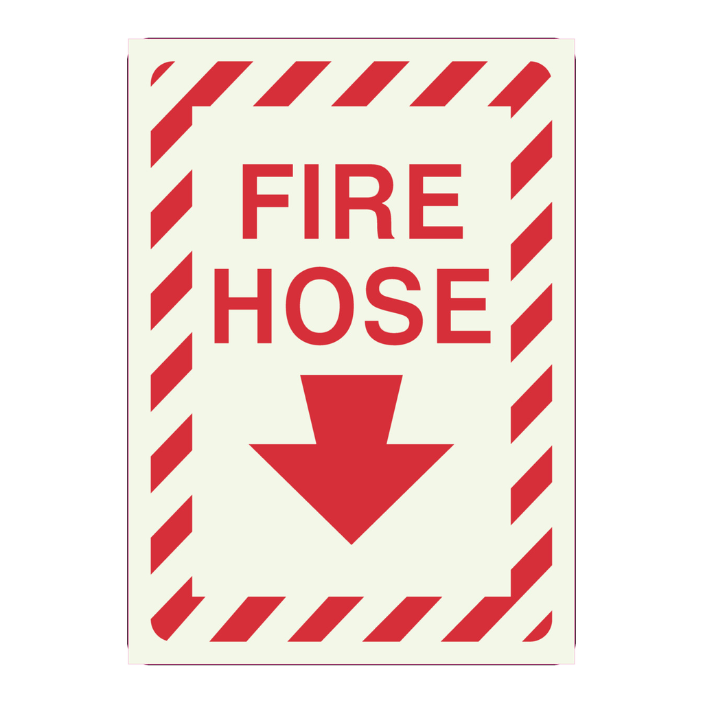 Brady Fire Hose Sign
