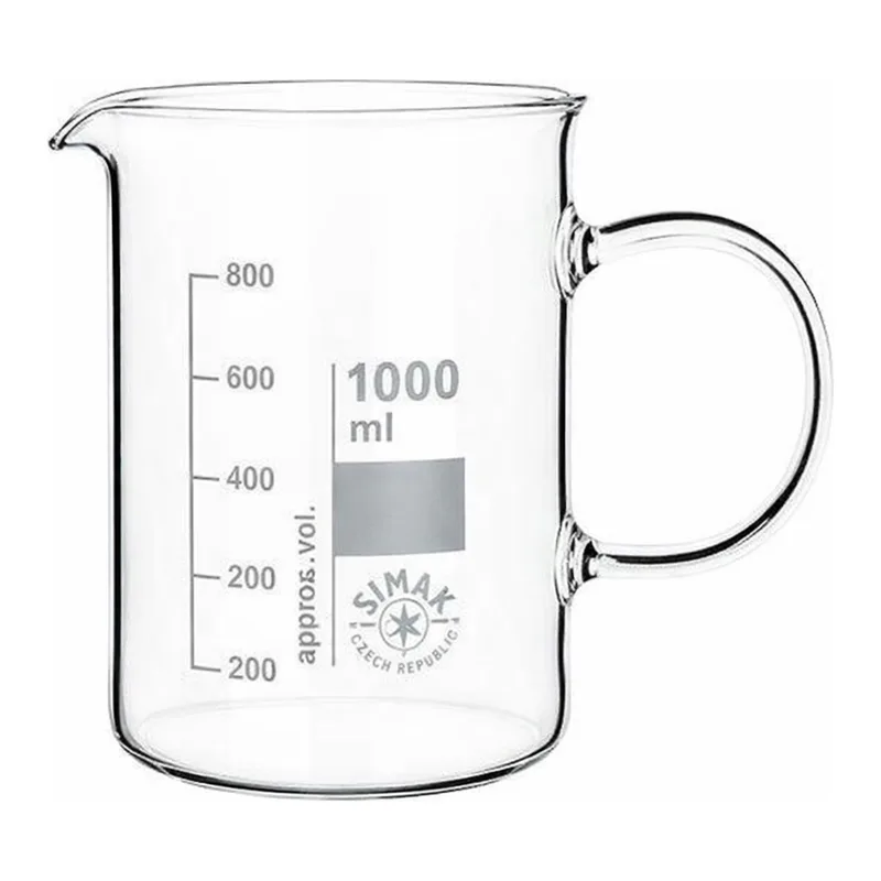 AS ONE Glass Handle Beaker, 손잡이 유리 비커