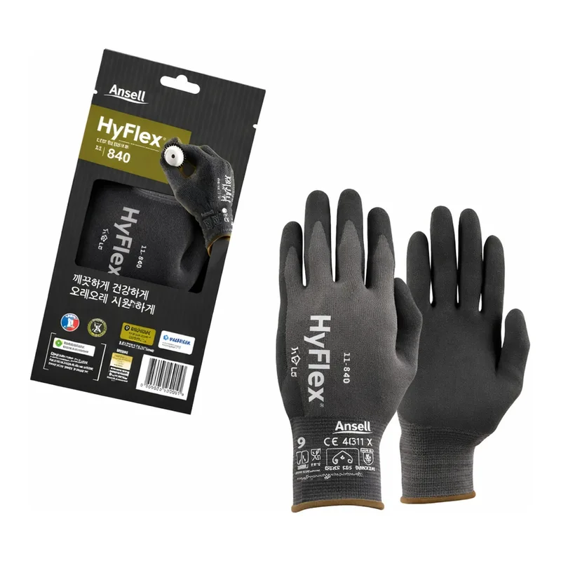 Ansell Ansell 하이플렉스 11-840R (12입) 니트릴 다목적 터치장갑