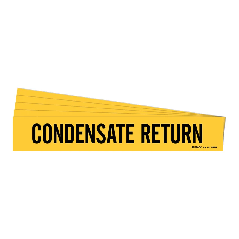 Brady CONDENSATE RETURN Polyester Pipe Markers