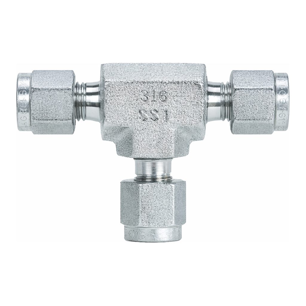 Restek Swagelok Fitting, Stainless Steel, 1/16in Tee, ea