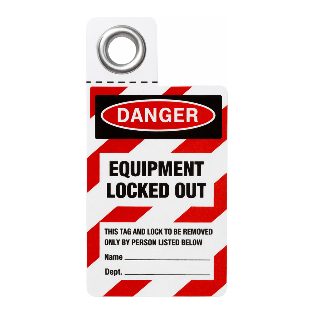 Brady Equipment Locked Out Tag