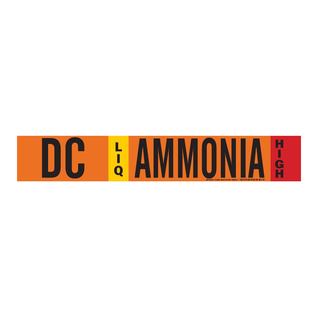 Brady DC LIQ AMMONIA HIGH Pipe Marker