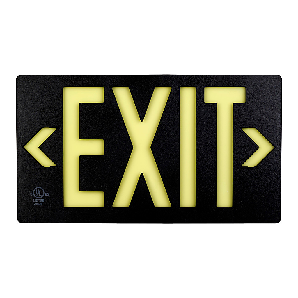 Brady Glow In The Dark Exit Sign
