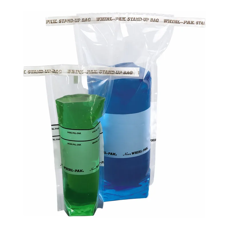Thermo Fisher Scientific Whirl-Pak Stand-Up Bags with Labeling Area, 69 oz.