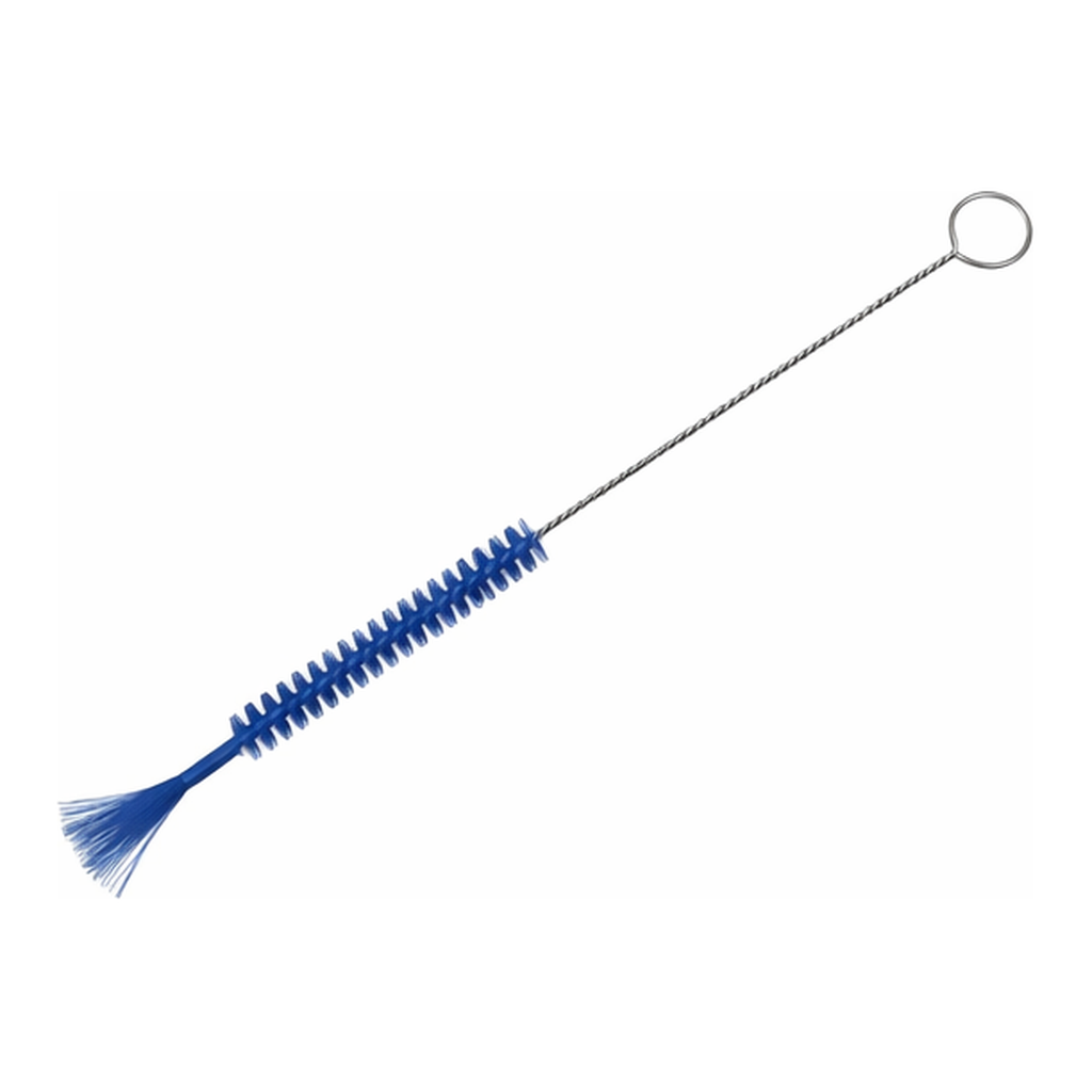 AS ONE Syringe Wash Brush (PBT Hair) Blue 160 x 50 x φ7 mm