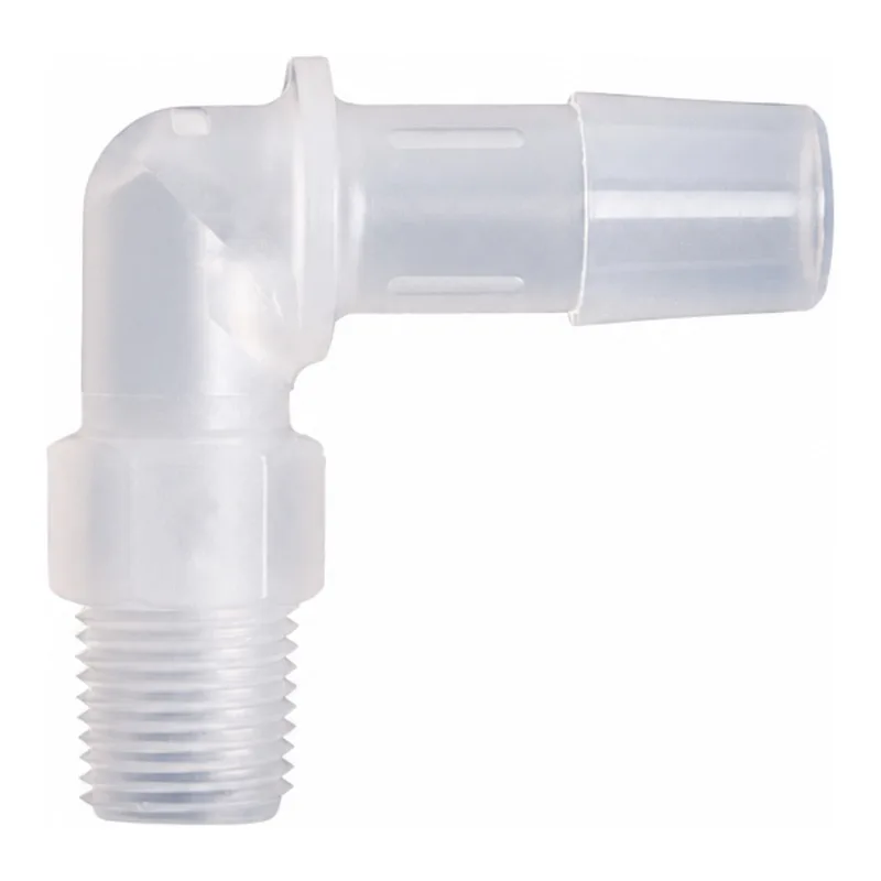Tube connector, offset, 9.5-10 mm ID
