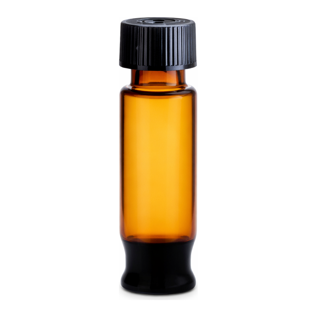 Waters LCGC Certified Amber Glass 12 x 32 mm Screw Neck Max Recovery Vial, with Cap and PTFE Septum, 1.5 mL Volume, 100/pk