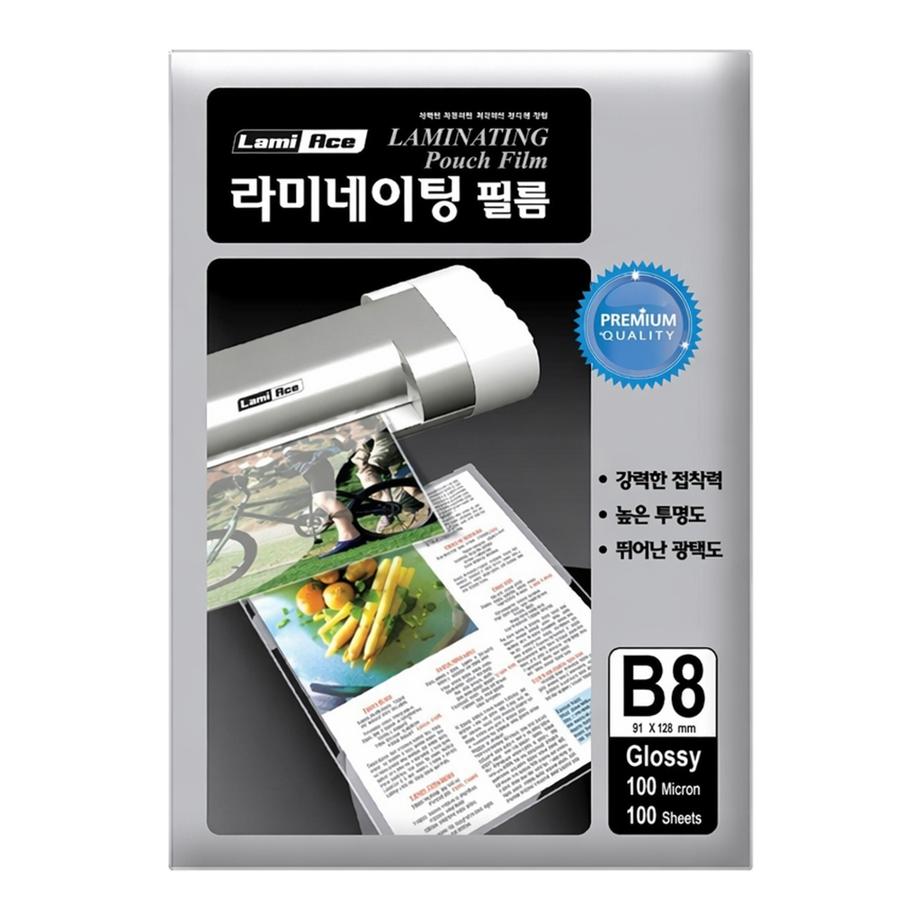 OFFICENEX 라미에이스 코팅필름(명함/60*90mm/150mic/100매/권)
