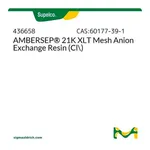 Merck AMBERSEP(R) 21K XLT Mesh Anion Exchange Resin (Cl-)