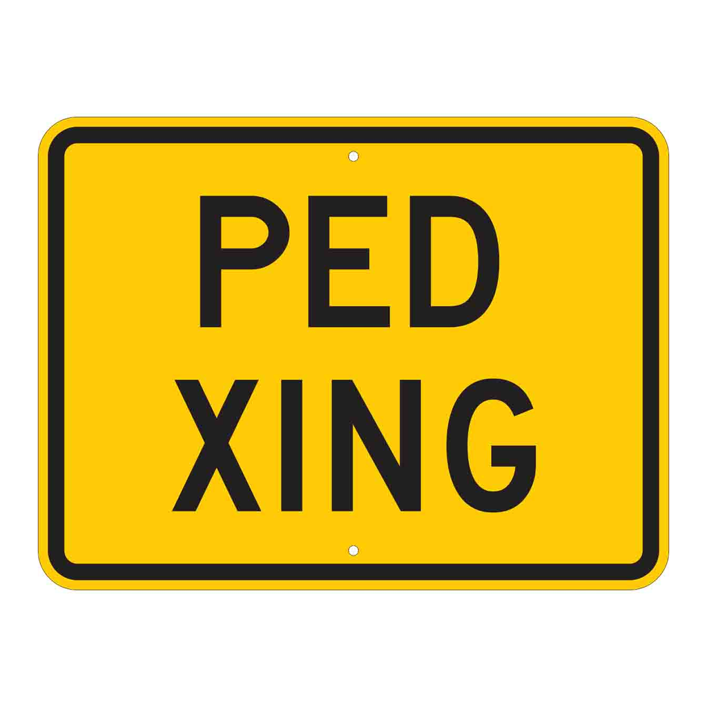 Brady Ped Xing Sign
