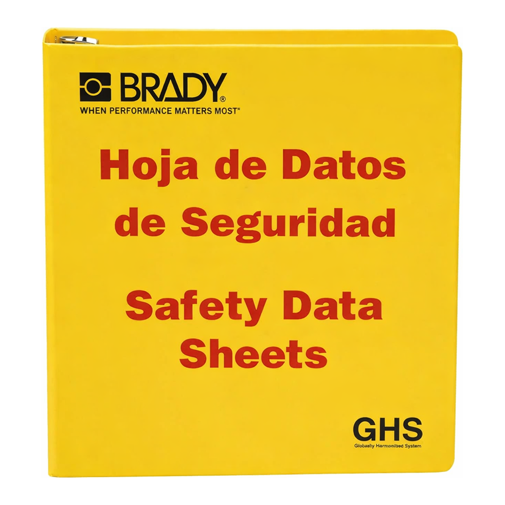 Brady GHS - 1.5" Safety Data Sheet Binder - Spanish