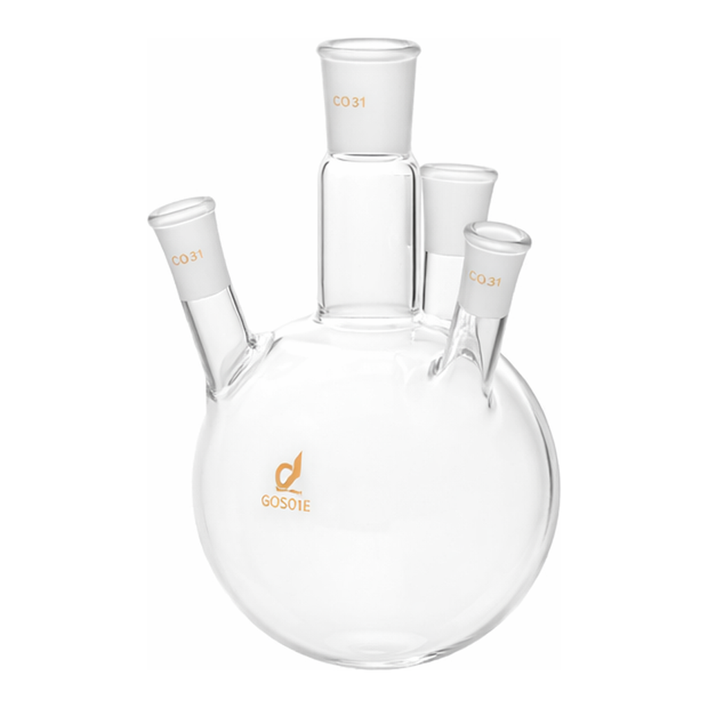 AS ONE Common Ground Joint 4-Angle Neck Flask, 공통 그라운드 조인트 4구플라스크