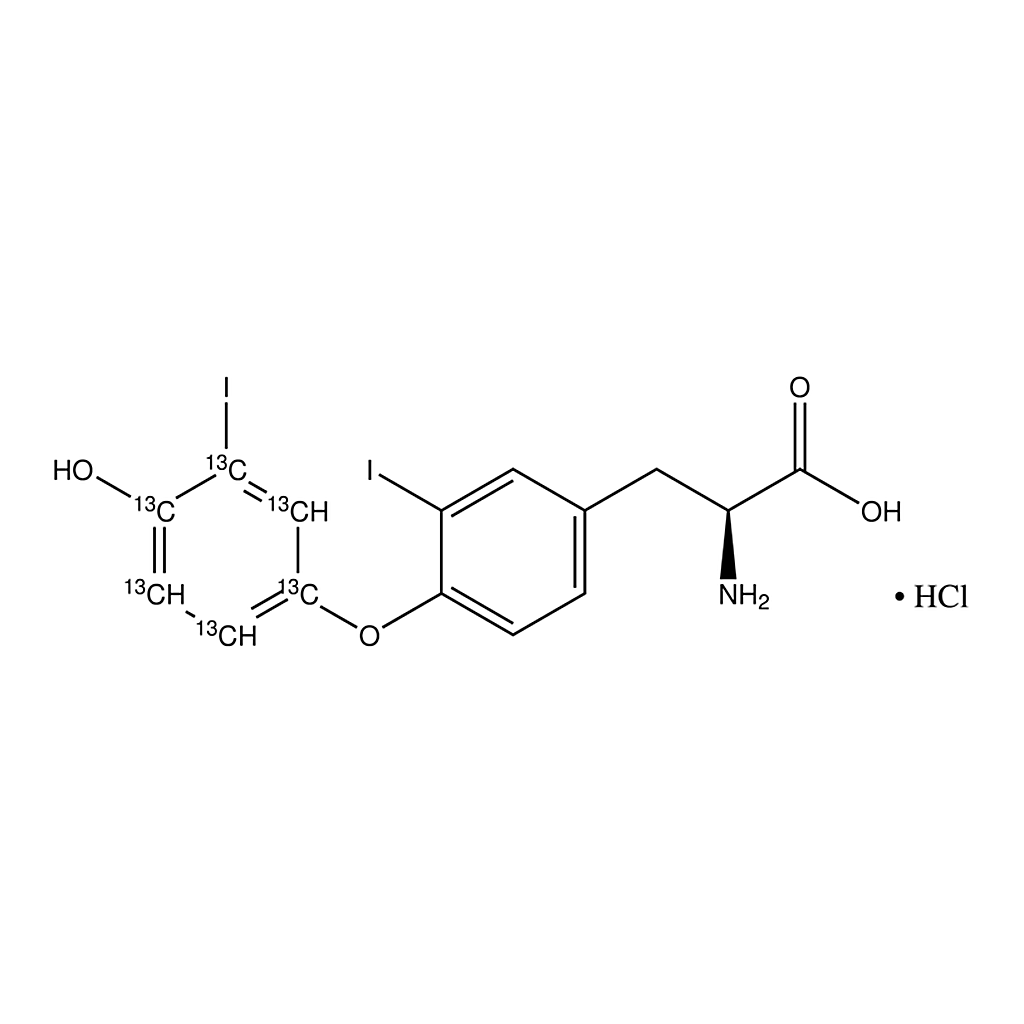 Merck 3, 3'-Diiodo-L-thyronine-(phenoxy-13C6) (T2) hydrochloride