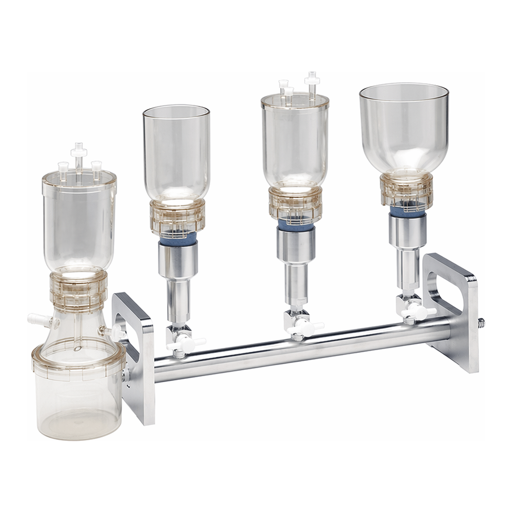 Thermo Fisher Scientific Advantec Aseptic Polysulfone Filter Holder, 300mL, with Funnel and Base