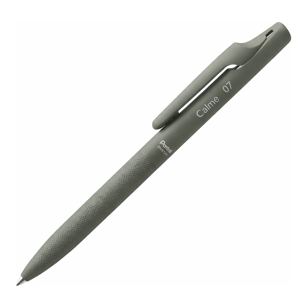 OFFICENEX 펜텔 카르므 볼펜 흑색(0.7mm/바디색상:카키/BXA107D-A)