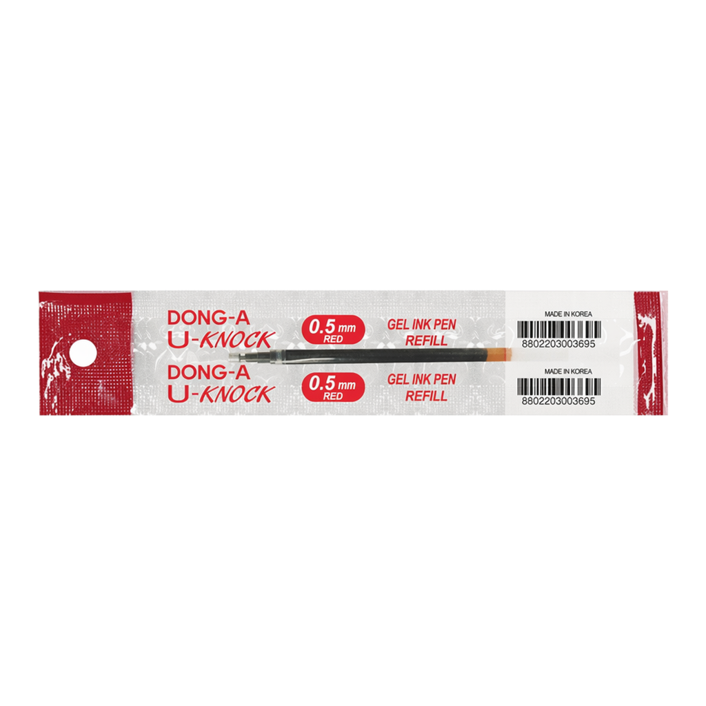 OFFICENEX 동아 유노크볼펜리필(적색/0.5mm)