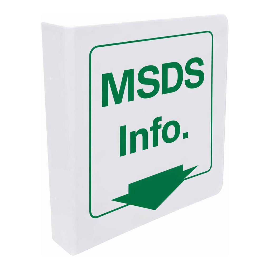 Brady L MSDS Info Sign