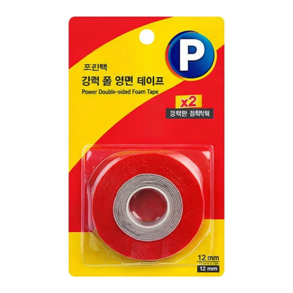 OFFICENEX 프린텍 DS1202 강력폼양면테이프ㅡ리필(12 x 2)