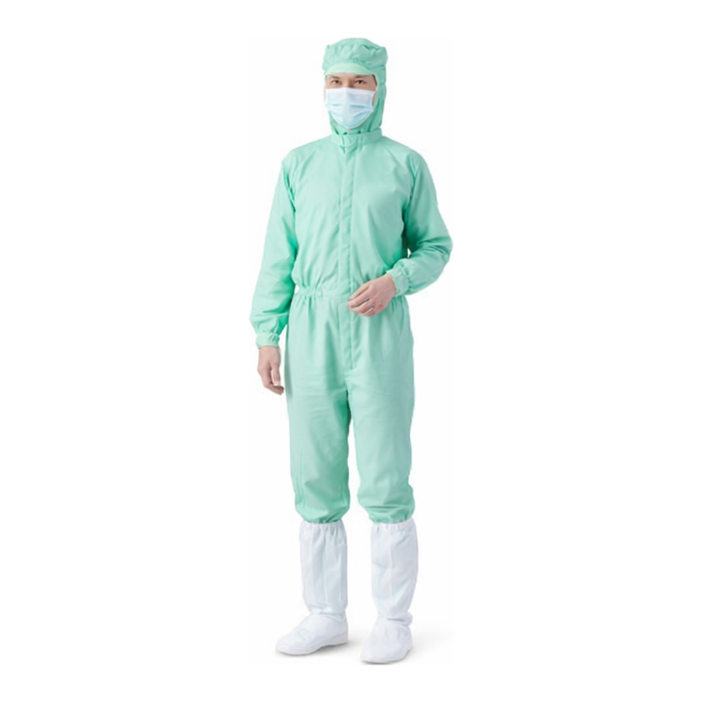 AS ONE Anti-Contamination Coverall AS 1402 (Unisex) Green 5 L